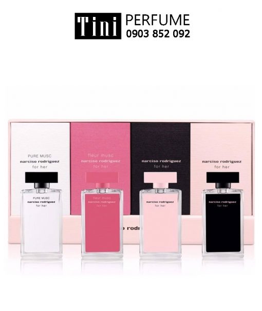 Nước Hoa Nữ Narciso Rodriguez For Her Collection 4pcs ( 7,5ml x 4) Set EDP 7.5ml Narciso